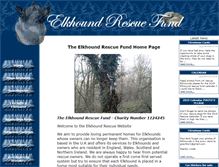 Tablet Screenshot of elkhound-rescue.org.uk